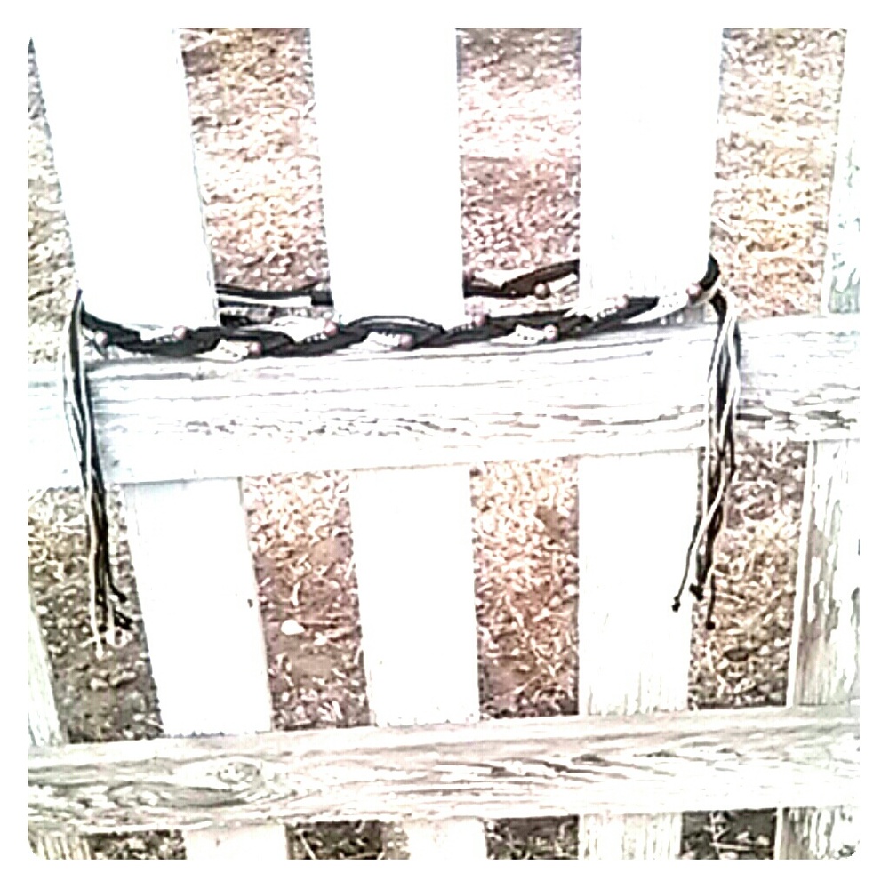 NWOT macrame beaded belt.